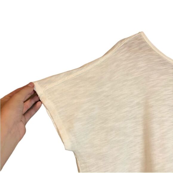 Free people we the free off white and grey color block tee - Picture 10 of 11